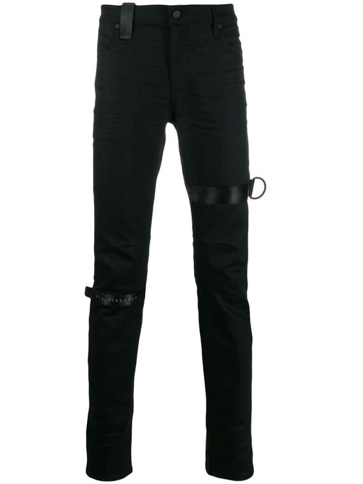 Rta Logo Skinny-fit Jeans - Black