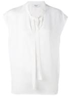 Blugirl - Tie Fastening Blouse - Women - Polyester - 40, White, Polyester