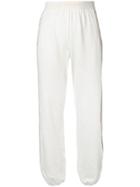 Pinko Embroidered Track Style Trousers - White