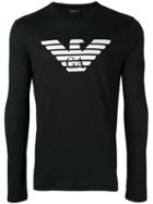 Emporio Armani Long-sleeve Logo T-shirt - Black