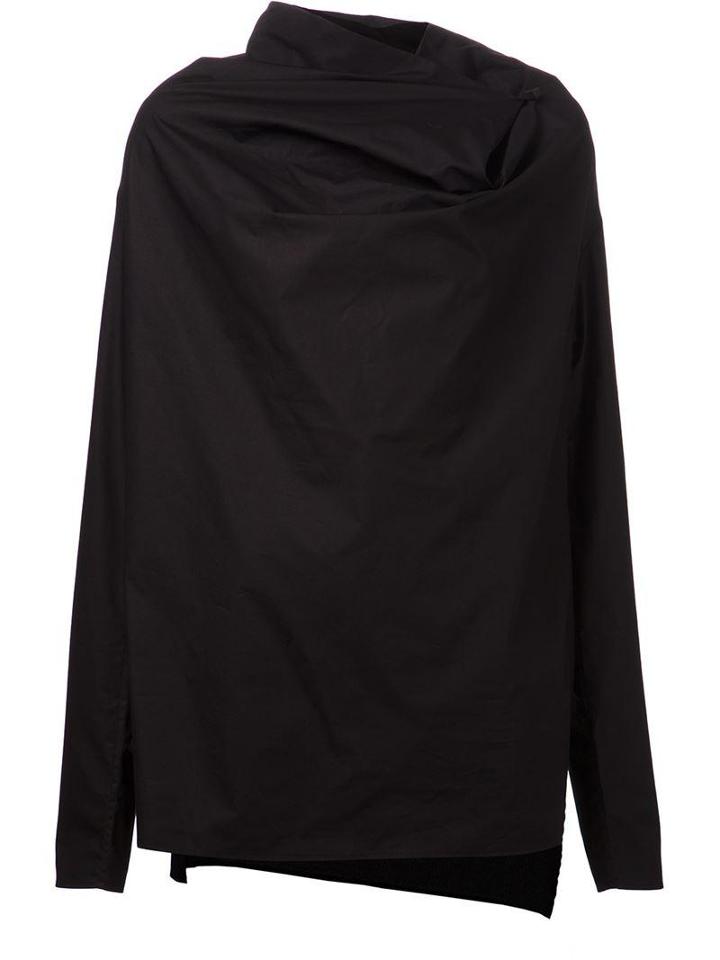 Isabel Benenato Draped Neck Shirt