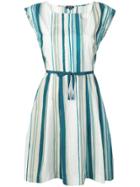 Woolrich Sleeveless Striped Mini Dress - Blue