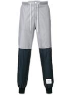 Thom Browne Bicolor Half-and-half Ripstop Sweatpants - Grey