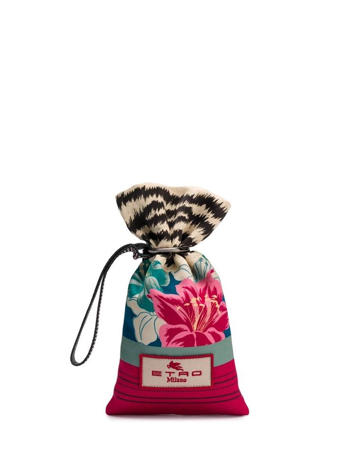 Etro Printed Clutch Bag - Red