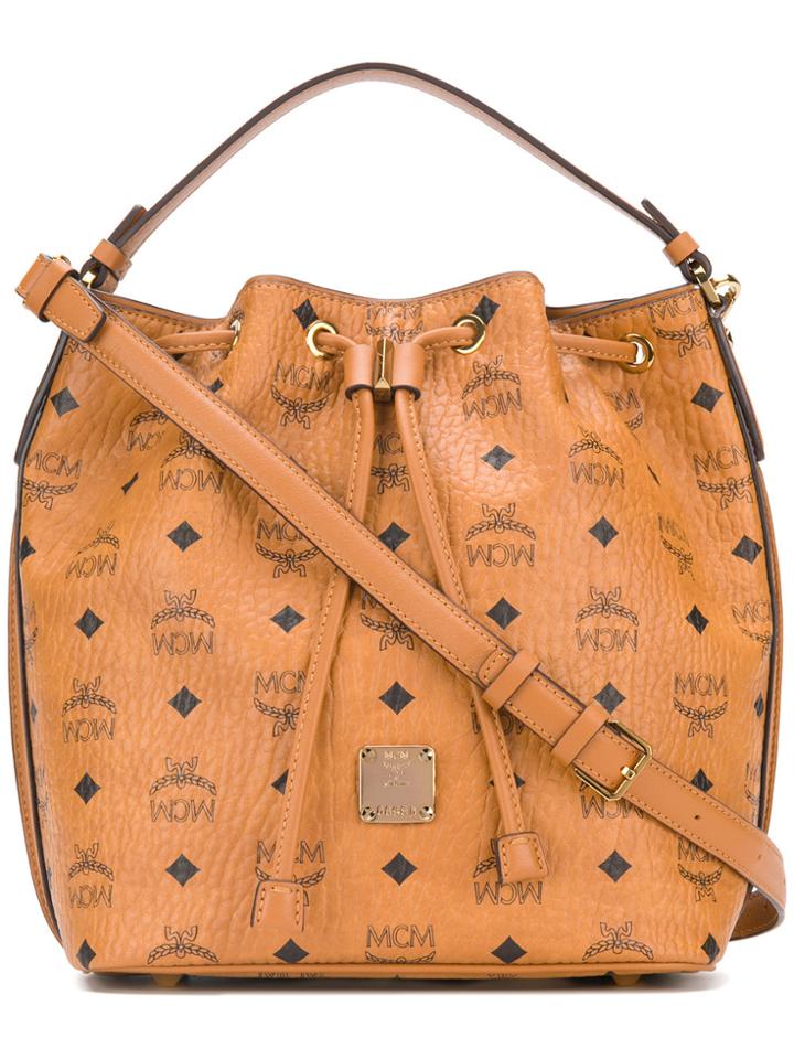 Mcm Mcm Essential Bucket Tote - Yellow & Orange