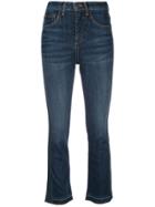 Veronica Beard High Rise Cropped Jeans - Blue