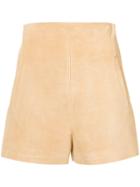 Rosetta Getty Tailored Fitted Shorts - Nude & Neutrals