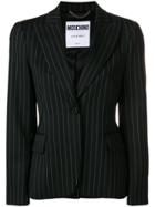 Moschino Tailored Striped Blazer - Black