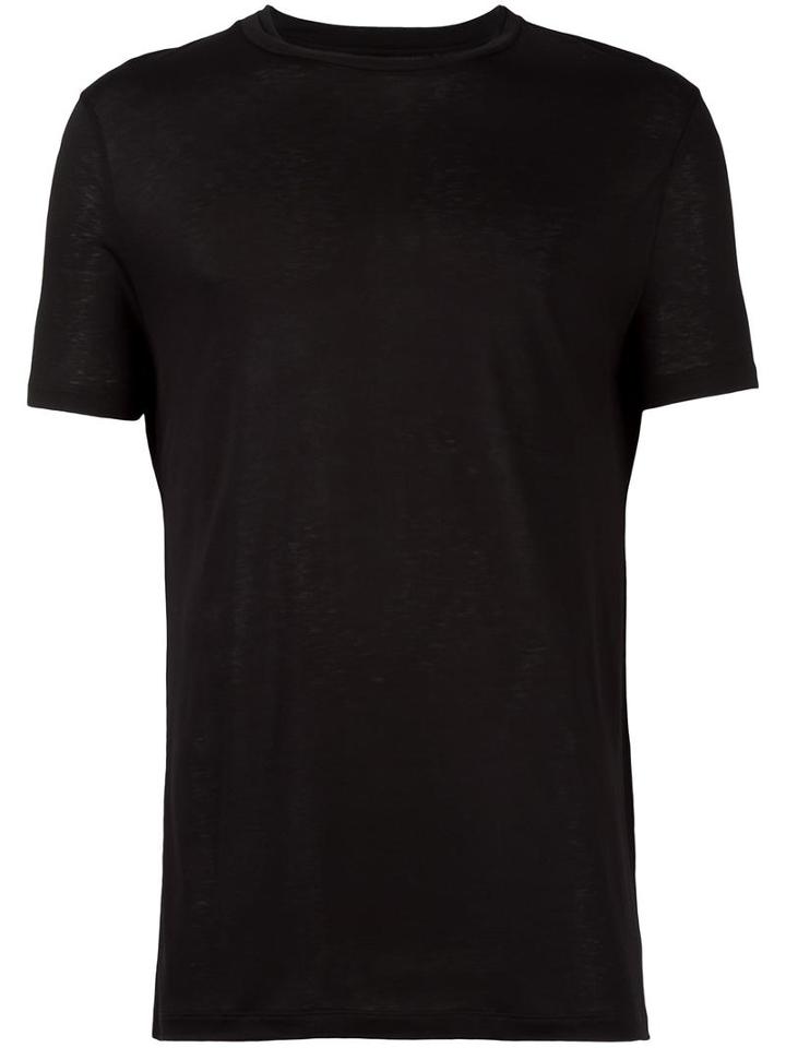 Neil Barrett Slub Knit T-shirt, Men's, Size: Small, Black, Viscose