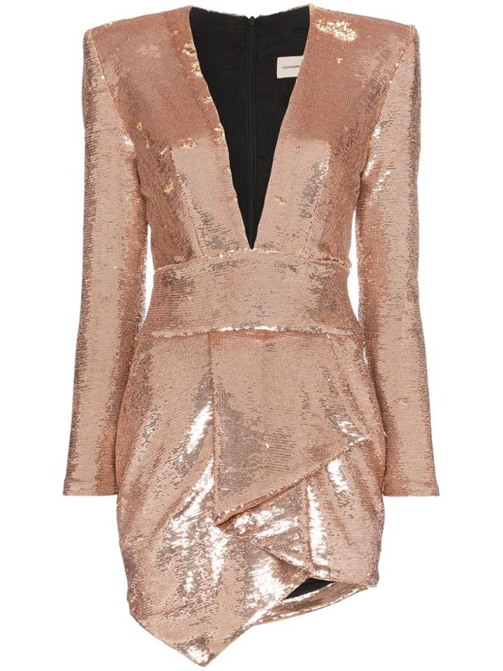 Alexandre Vauthier Sequin Asymmetric Mini-dress - Pink