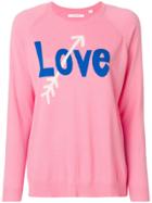 Chinti & Parker Love Arrow Sweater - Pink & Purple