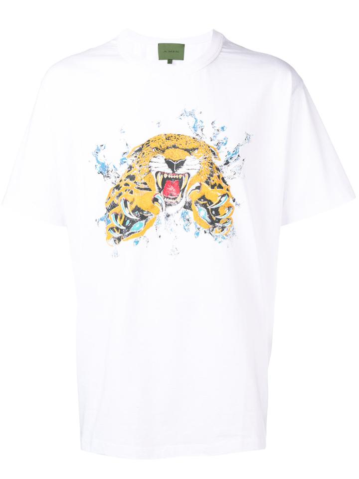 Amen Tiger Print T-shirt - White