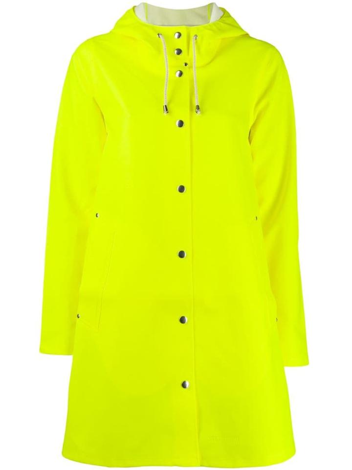 Stutterheim Hooded Raincoat - Yellow