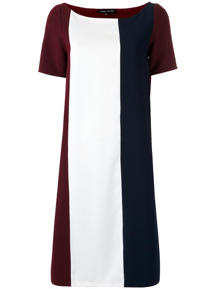 Gloria Coelho Panelled Shift Dress - Red