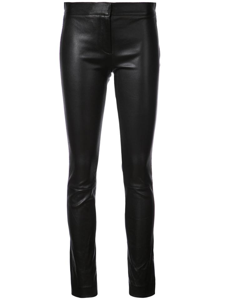 Derek Lam Leather Hanne Slim Fit Legging - Black
