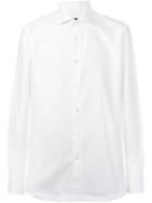 Ermenegildo Zegna Plain Shirt, Men's, Size: 40, White, Cotton