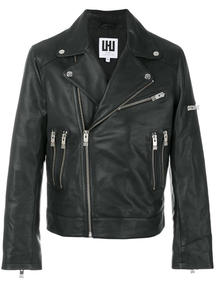 Les Hommes Urban Biker Jacket - Black