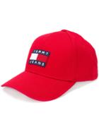 Tommy Jeans Logo Front Cap - Red