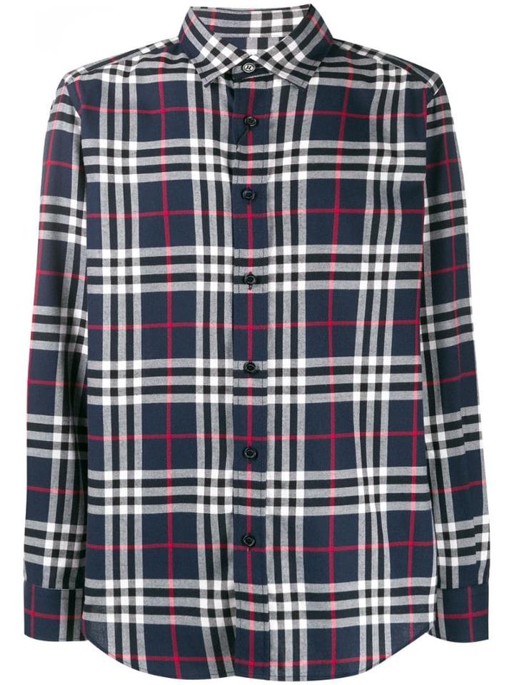 Burberry Vintage Check Flannel Shirt - Blue