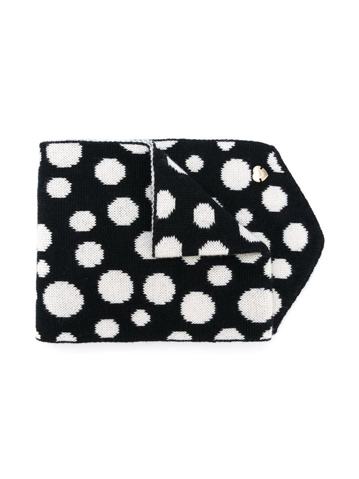 Armani Junior Polka Dot Gloves, Girl's, Black