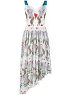 Mary Katrantzou Flux Surrealist Print Asymmetric Dress - Multicolour