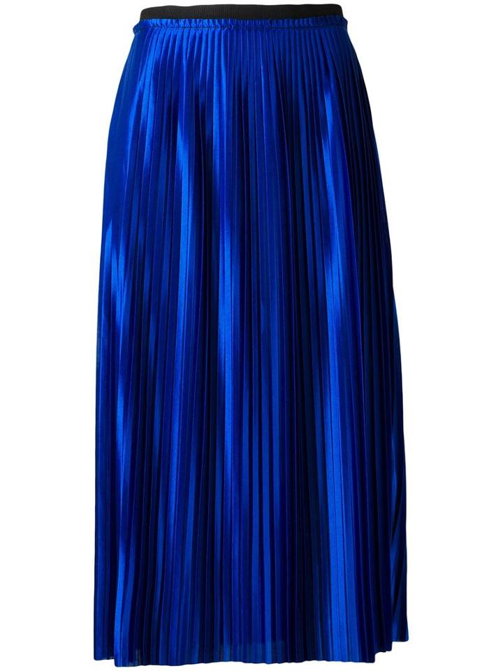 By Malene Birger Miqiau Pleated Skirt, Women's, Size: Xs, Blue, Polyester