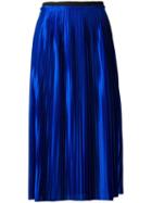 By Malene Birger Miqiau Pleated Skirt, Women's, Size: Xs, Blue, Polyester
