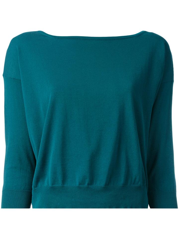 Roberto Collina Three-quarter Sleeve Jumper - Green