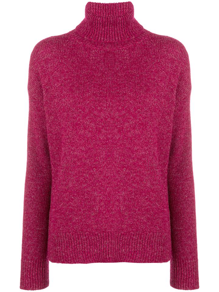 Etro Turtle Neck Jumper - Pink & Purple