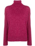 Etro Turtle Neck Jumper - Pink & Purple