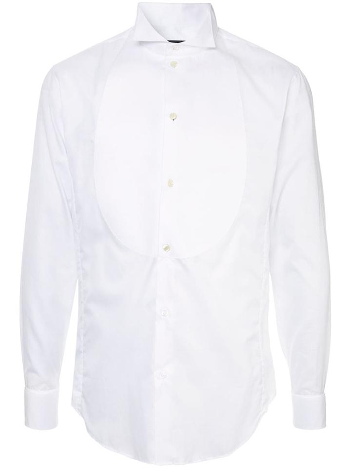 Giorgio Armani Classic Bib Shirt - White