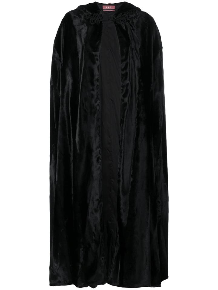 F.r.s For Restless Sleepers Kore Hooded Cape - Black