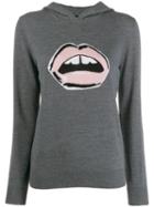 Markus Lupfer Knit Logo Print Hoodie - Grey