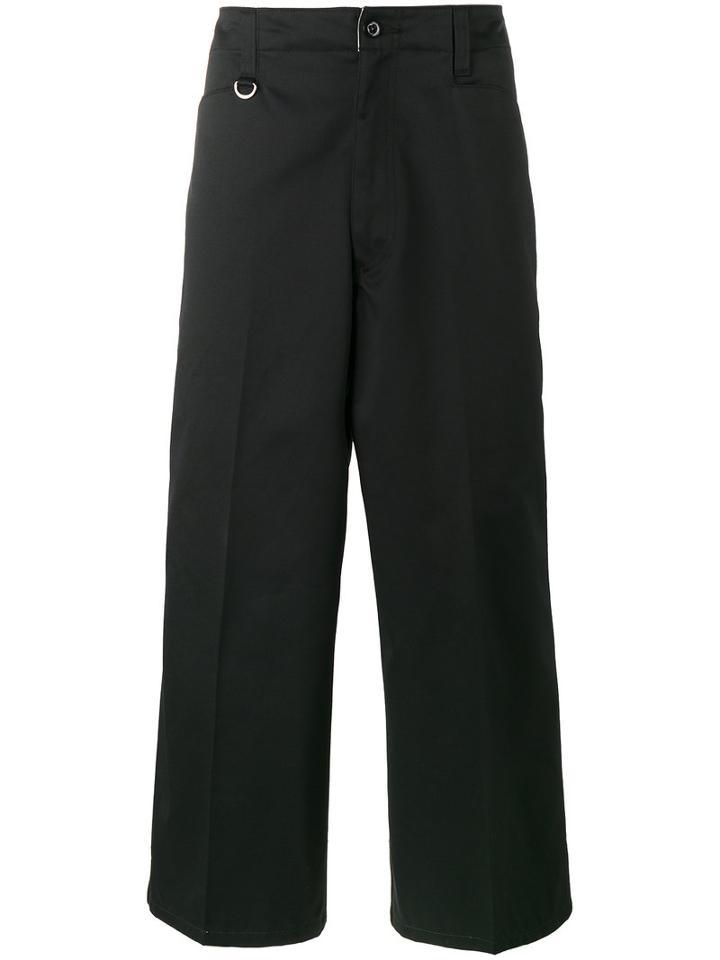 Sophnet. - Cropped Wide-leg Trousers - Men - Cotton/polyester - M, Black, Cotton/polyester
