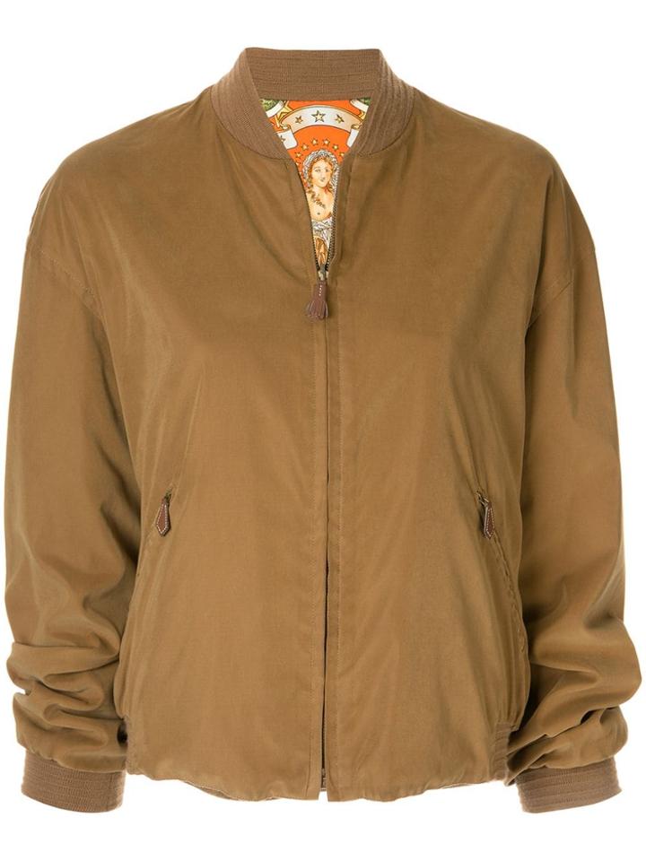 Hermès Pre-owned Zip-front Reversible Jacket - Brown