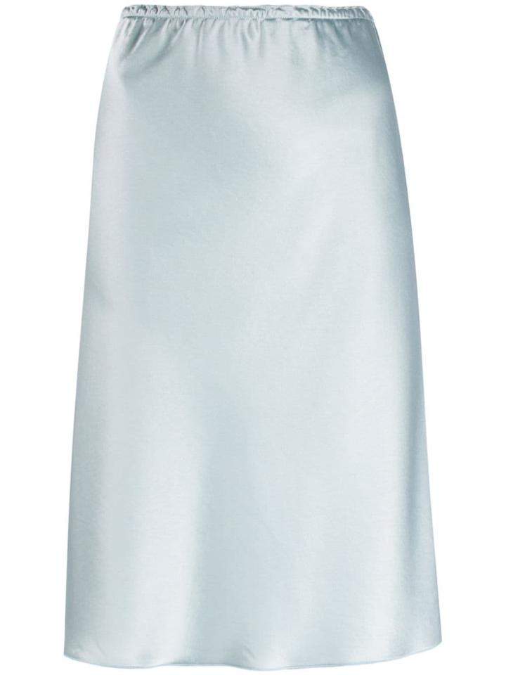 Alexa Chung Plain Fitted Skirt - Blue