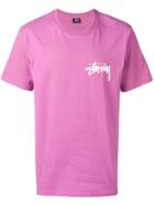 Stussy Logo Print T-shirt - Pink