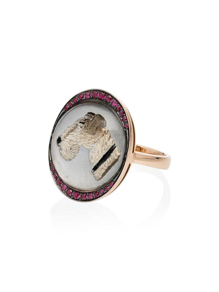 Francesca Villa Crystal Woof Woof Ring - 108 - Multicoloured
