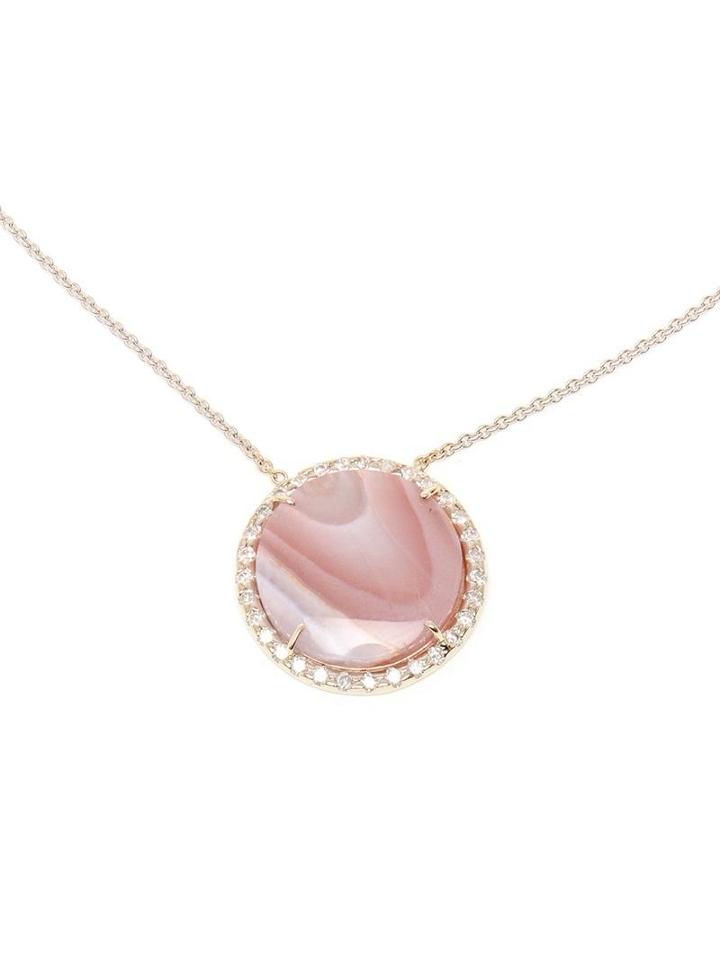 Kimberly Mcdonald Agate And White Gold Pendent