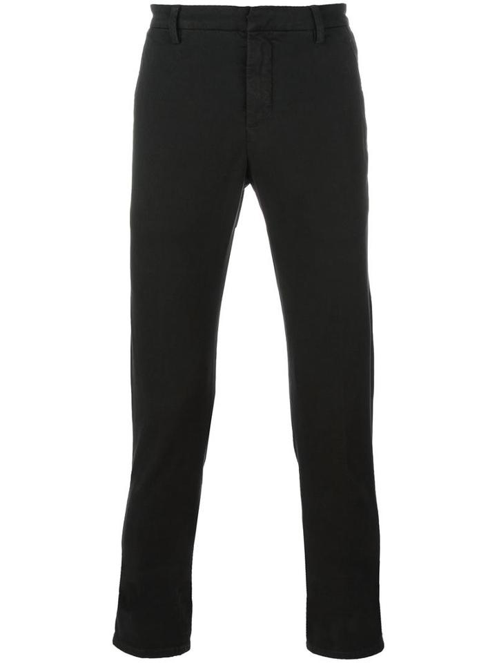 Dondup Stretch Skinny Trousers, Men's, Size: 34, Green, Cotton/spandex/elastane