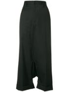 Junya Watanabe Cropped Drop-crotch Trousers - Black