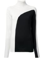 Irene 'intersia' Bicolour Pullover, Women's, Size: 36, White, Wool