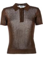 Msgm Metallic Short Sleeve Jumper