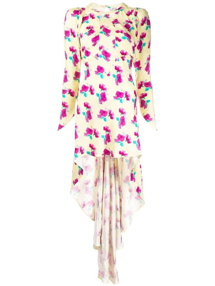 Attico Asymmetric Fitted Dress - Yellow