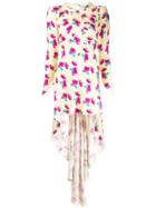 Attico Asymmetric Fitted Dress - Yellow