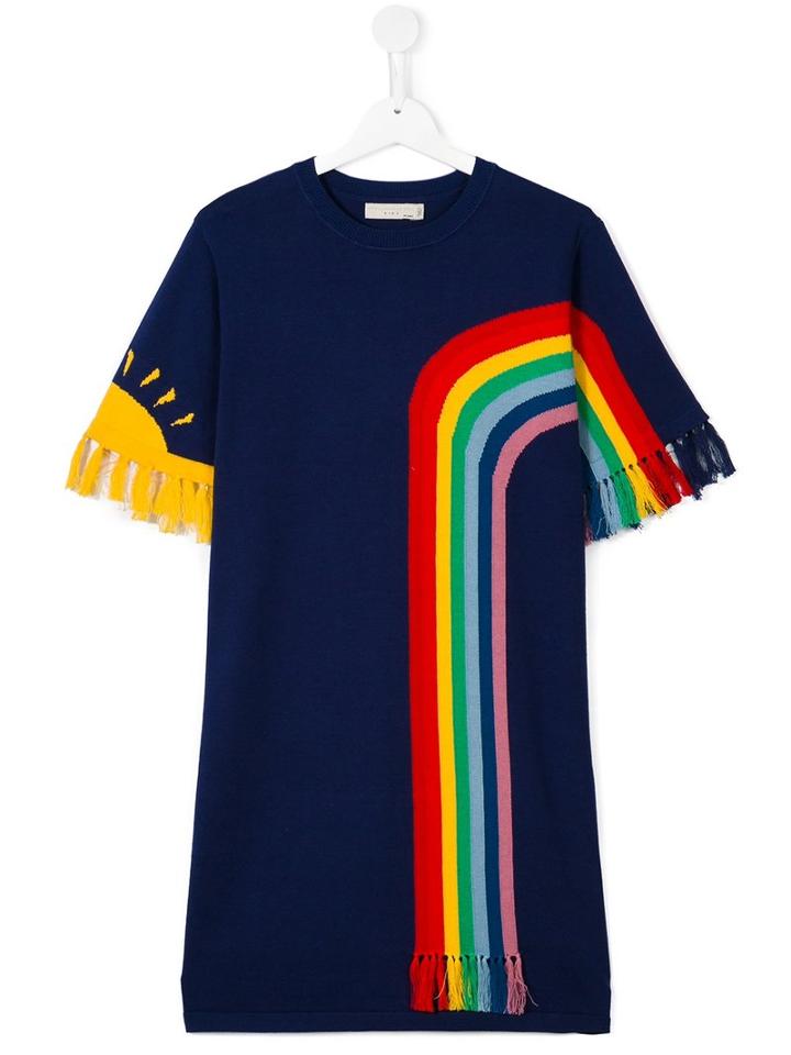 Stella Mccartney Kids Rainbow Meg Dress, Girl's, Size: 14 Yrs, Blue