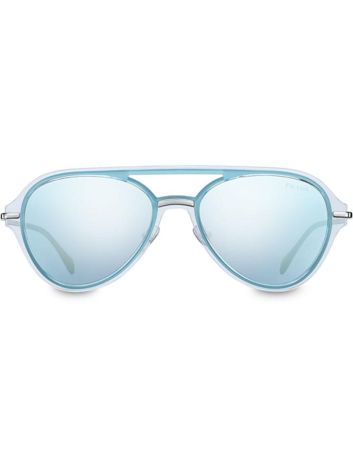 Prada Linea Rossa Spectrum Aviator Sunglasses - Blue