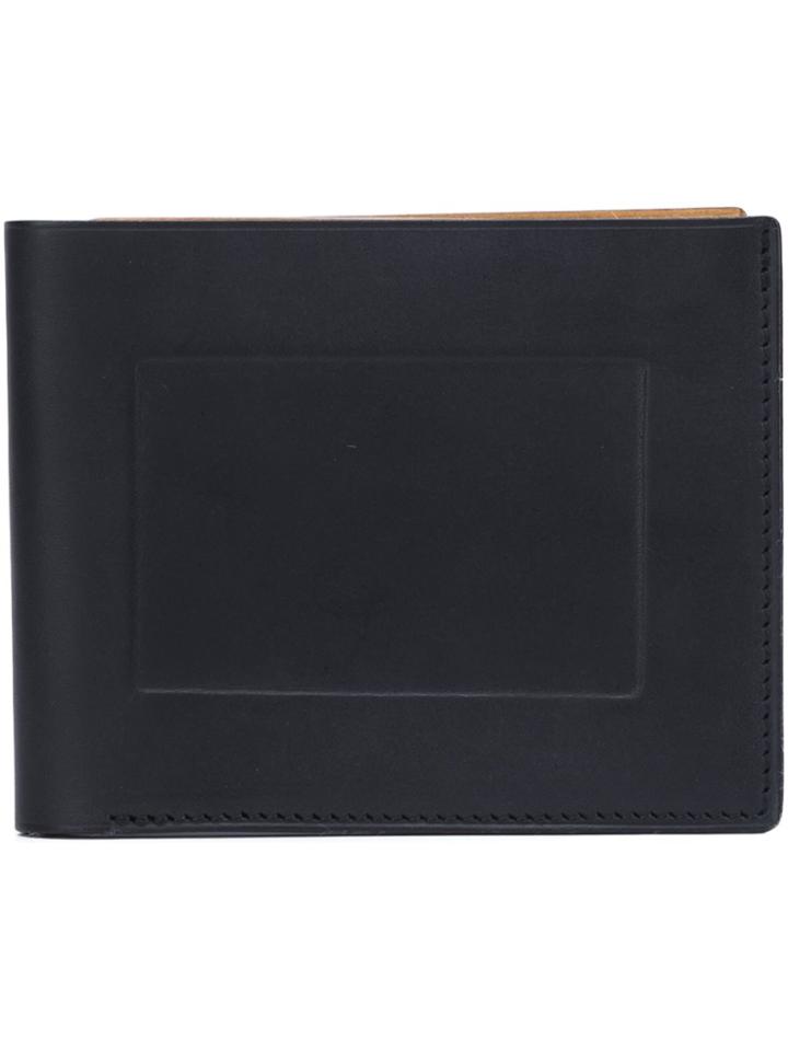 Isaac Reina Square Paneled Cardholder - Black