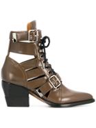 Chloé Rylee Ankle Boots - Brown