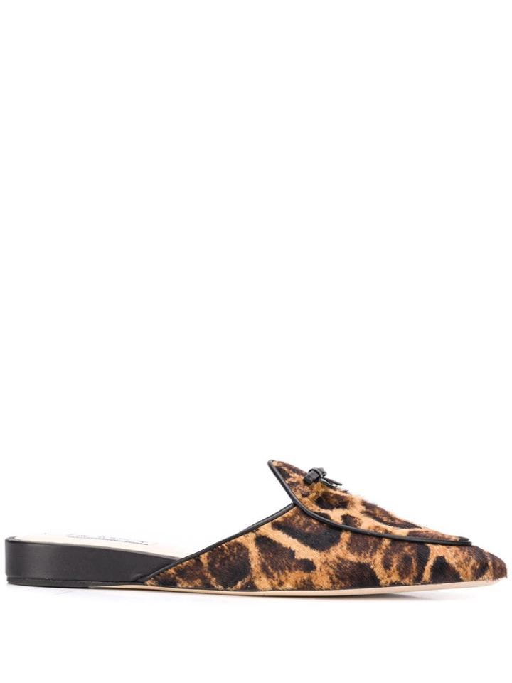 Tod's Leo Flat Mules - Brown
